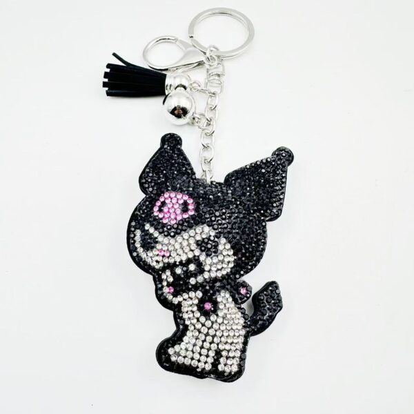 Wholesale 12pcs Cartoon Hot Diamond Keychain Diamond Crystal Star Keychai OLY Exclusive