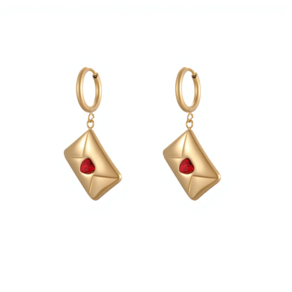 O1CN01MTxJQy29BL6RogOS1_2211762048029-0-cib Wholesale Valentine's Day Heart-Shaped Envelope Stainless Steel Earrings