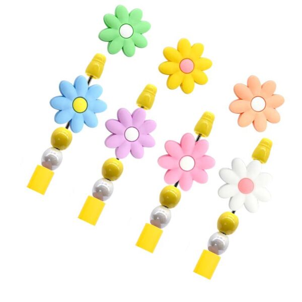 O1CN01MVImPd1ijElp5upfw_2206571884448-0-cib Wholesale Random 100pcs Colored Flower Shaped Focal Beads