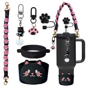Black cat set (excluding cup) / 7-piece set (excluding cups)