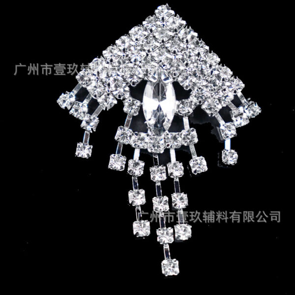Wholesale Bow Water Diamond Crystal Chest DIY Patches