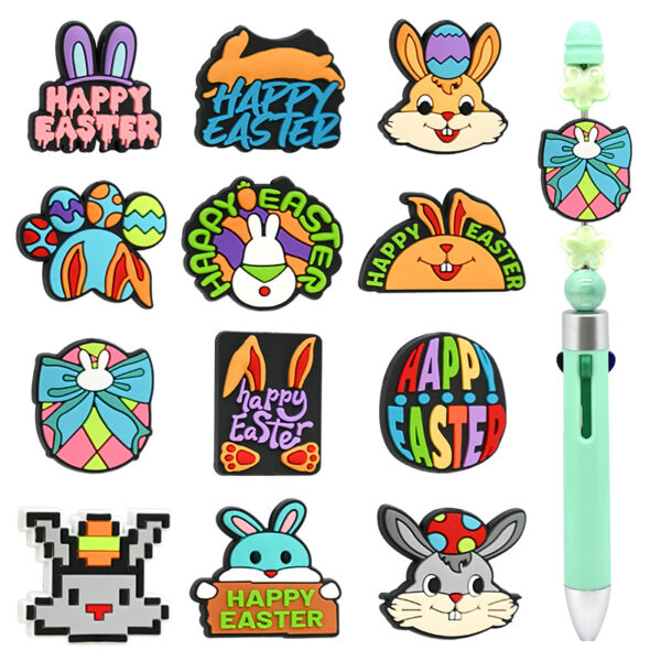 O1CN01MabhuS1t0m5hJXZJW_2207248195840-0-cib Wholesale Random Easter Series DIY Funny E Funny Rabbit Focal Beads