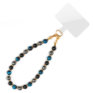 Blue tiger eye combination mobile phone chain