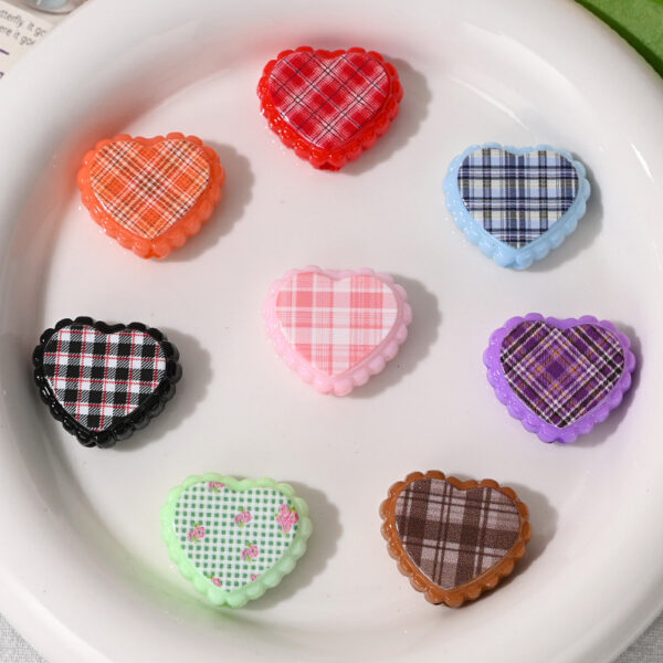 Wholesale Wavy diagonal check heart