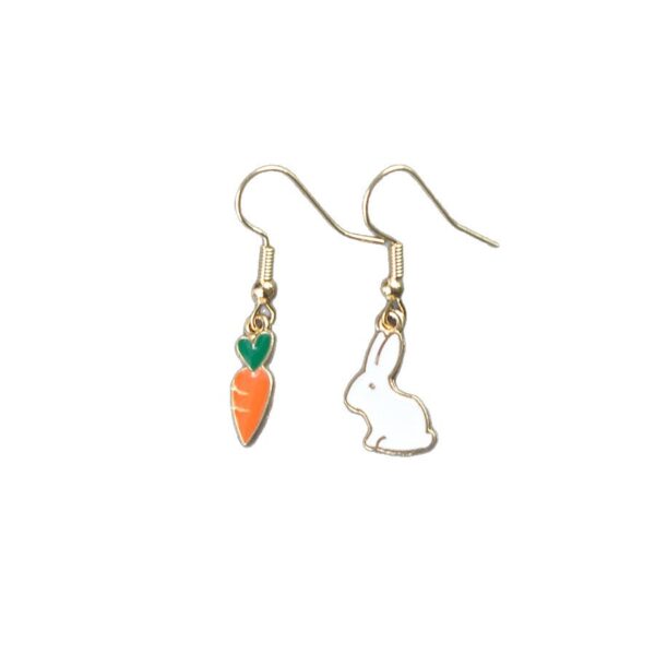 Wholesale Cartoon Rabbit Carrot Earrings