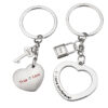 Wholesale Valentine's Day Silver Love Key Metal Keychain