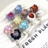 Wholesale 10pcs Colorful Love Flower Crown Diamond Ball Beads