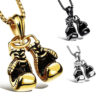 Wholesale Double Boxing Glove Alloy Pendant Necklace