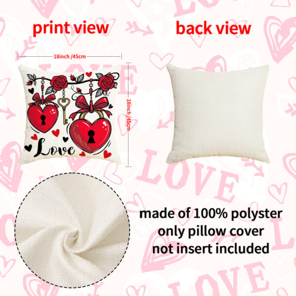 Wholesale Valentine's Day Set Pillowcase Arrangement Heart Bedside Cushion