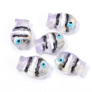 Transparent purple / Size: 10*14mm, aperture 1.1mm