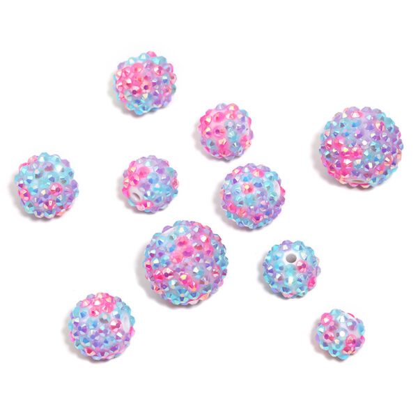 Wholesale 50pcs Creative Diamond Ball Beads DIY Jewelry Accessories