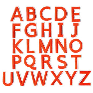 Orange letters set of 26