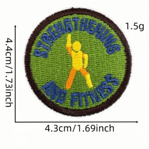 Cartoon round cloth sticker 1 #