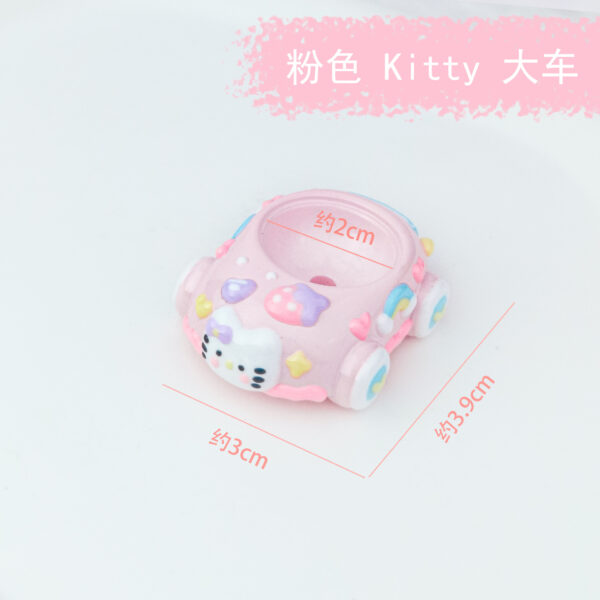 Wholesale Hand-made Diy Through-hole Beaded Mobile Phone Chain Sliding Hand-painted Big Car Beaded Pen Aessories