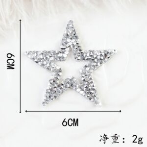 6cm silver-white hollow