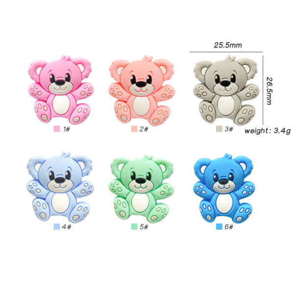Wholesale colorful cartoon elephant animals 3D focal beads