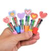 Wholesale Valentine's Day gift heart-shaped four-color cartoon colored pen
