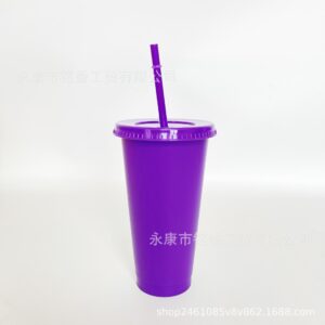 710ml straw cup#22 deep purple / 24OZ/710ML
