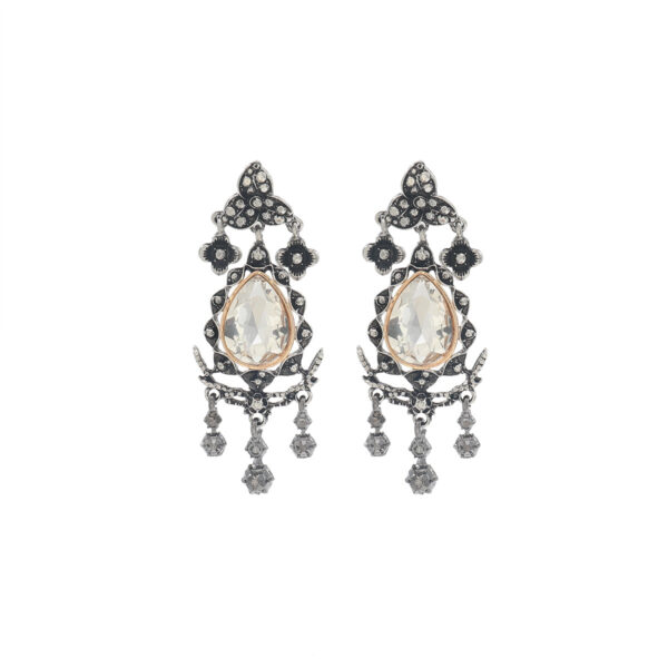 Wholesale Vintage long water droplet multi-layer Bohemian style earrings