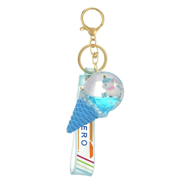 O1CN01MuCzBG1JLzxCK7wmb_2200601031013-0-cib Wholesale Acrylic Ice Cream Crystal Ball Sand Flow Keychain