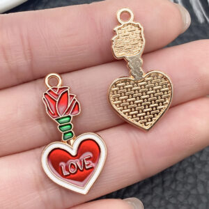 1 LOVE rose perfume bottle 28x15mm-1.2g-21461 / Valentine's Day Series