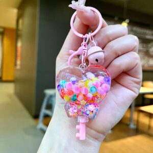 Pink Hardware [Heart Key] Glow-in-the-Dark Rainbow Candy