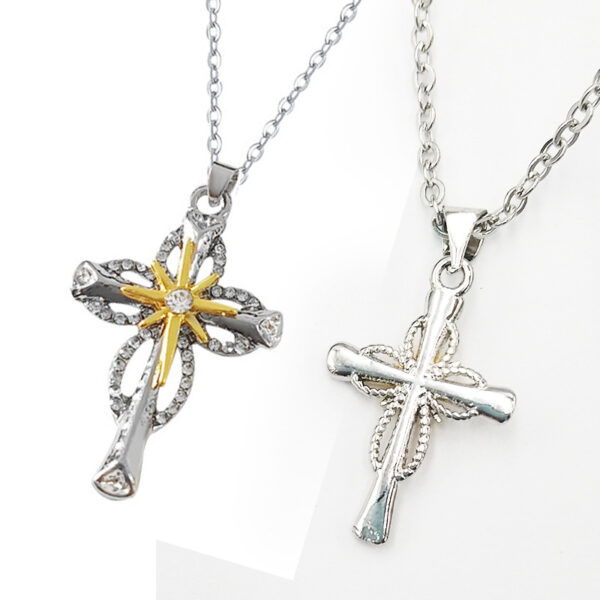 Wholesale Summer New Cross Necklace Double-Layer Accessory