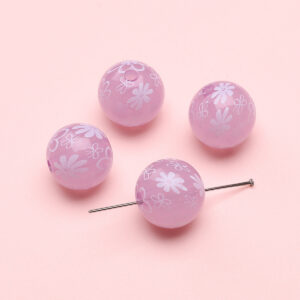 Ball 16mm aperture about 2.5mm purple / 2/bag