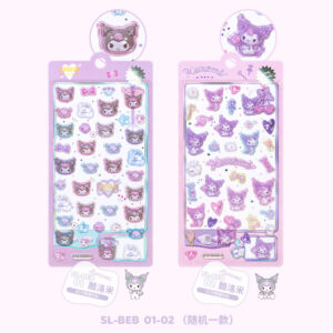 One of the two beb kurome embossed stickers will be sent randomly (both photos will be sent)