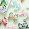 Wholesale 10pcs DIY hand-painted bow straight hole cute beads