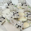 Wholesale Double-Sided Diamond-Encrusted Panda Bamboo Spacer Beads Loose Crystal Beads