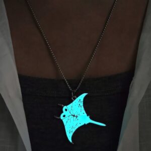 Wholesale Ocean Style Luminous Devil Fish Necklace