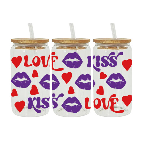 Wholesale UV Transfer Paste Glass Crystal Label Crystal Paste Cross-border Special Paste for 16oz Glass Cup 23cmX11cm