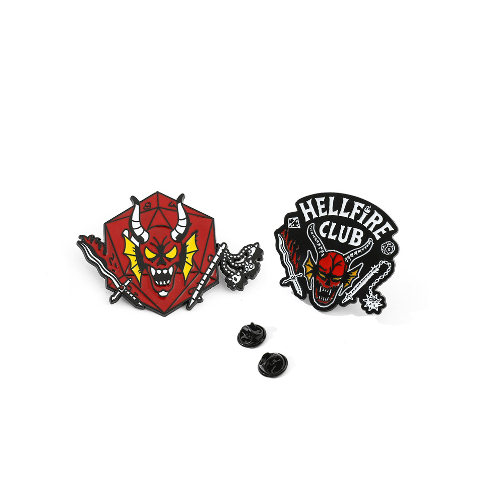 Wholesale Cute cartoon metal badge brooch