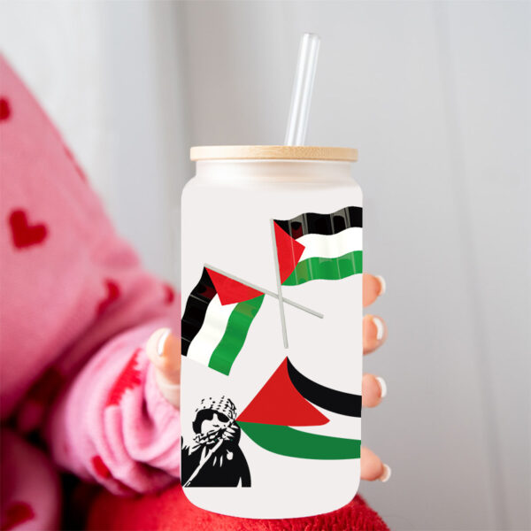 Wholesale UV transfer sticker glass crystal label Crystal sticker cross-border special sticker for 16oz glass cup 23cmX11cm