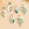 Wholesale Handmade Girl Forest Flower Soft Ceramic Earrings