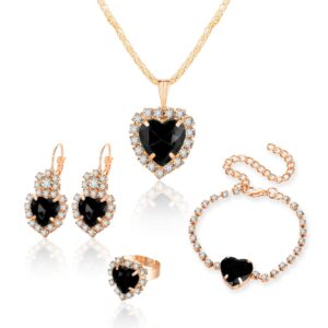 sku8750 love black 4 piece set