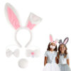 Wholesale Easter Rabbit Ears Cute White Rabbit Nose Headband
