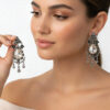 Wholesale Vintage long water droplet multi-layer Bohemian style earrings