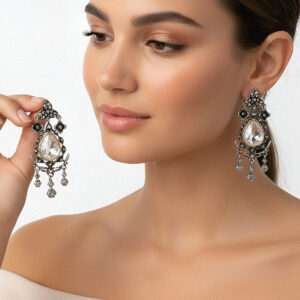 Wholesale Vintage long water droplet multi-layer Bohemian style earrings