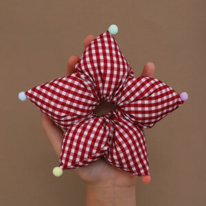 Red plaid five-pointed star