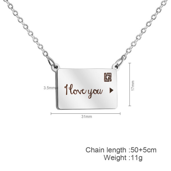Wholesale Pull out phase box with engraved necklace