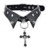 Wholesale White cross fake collar Gothic style necklace