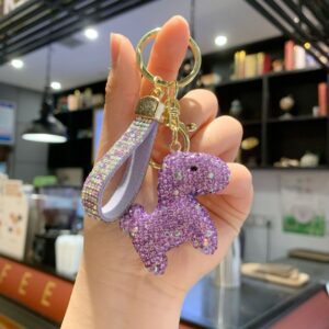 Rhinestone-encrusted pony (purple) / 4.5*5