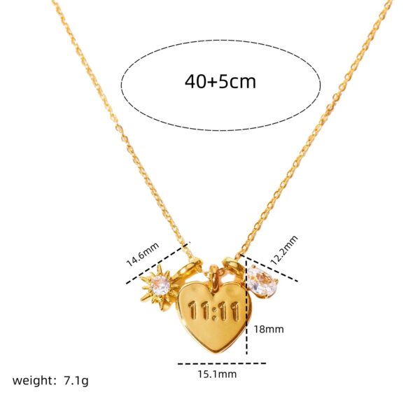 Wholesale Mother's Day letter zircon love pendant necklace