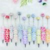 Wholesale Colorful Rose Heavy Industry Beadable Pens