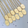 Wholesale Stainless Steel December Flower Irregular Pendant Necklace