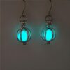 Wholesale Halloween hollow pumpkin luminous earrings