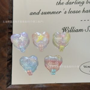 O1CN01NGCozW1xmBbd6l1Zy_2221442006485-0-cib Wholesale 10pcs relief star elephant love balloon acrylic beads
