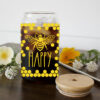 Wholesale Yellow Cartoon Busy Bee 16oz Cup UV DTF Wraps